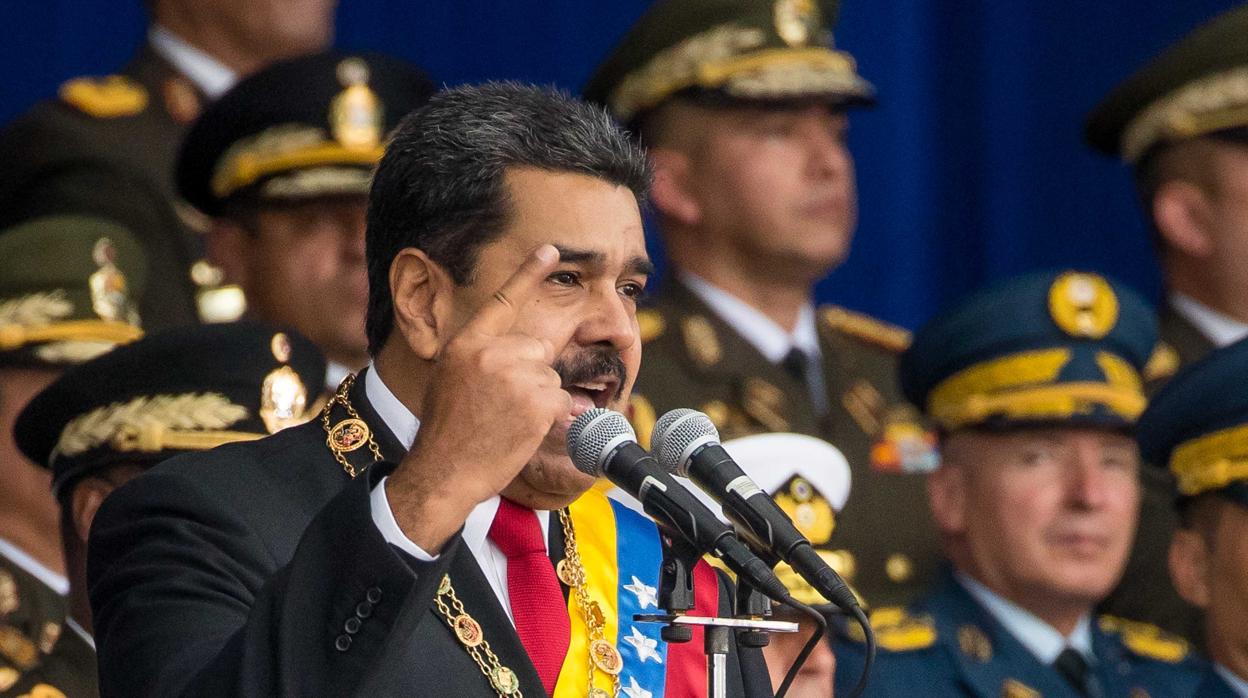 Maduro antes del supuesto atentado