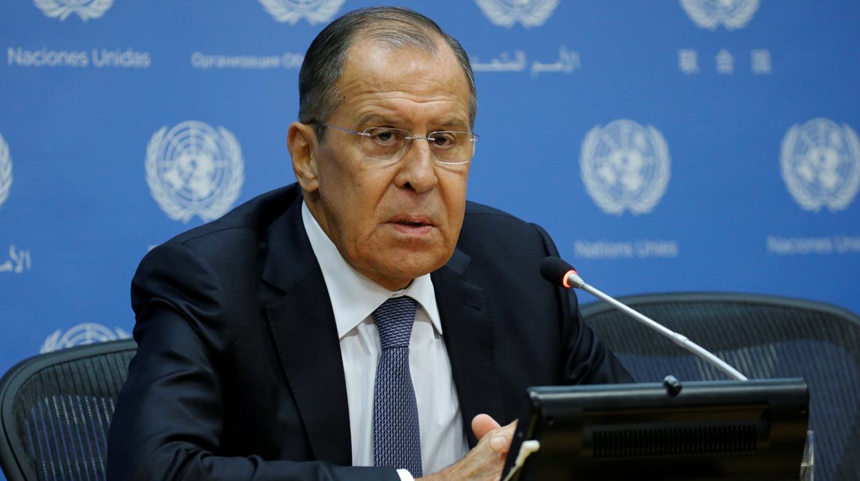 El ministro de Exteriores ruso, Sergei Lavrov, en la Asamblea General de Naciones Unidas