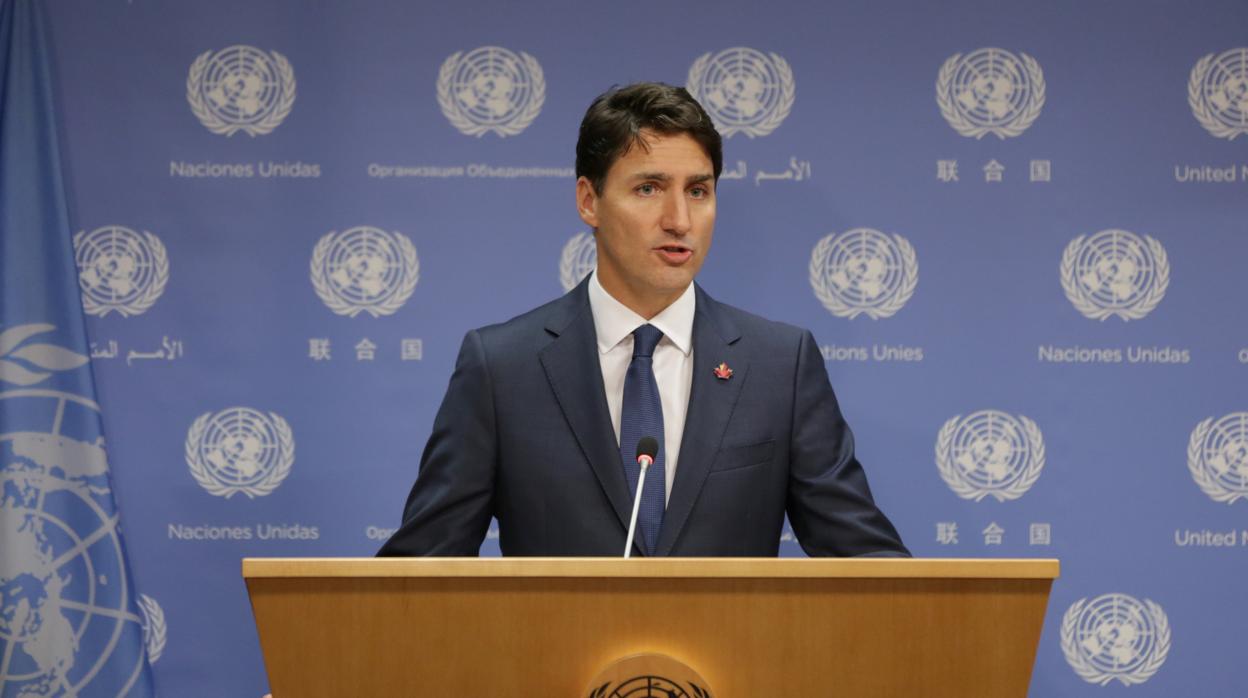 El primer ministro canadiense, Justin Trudeau, en la Asamblea General de Naciones Unidas