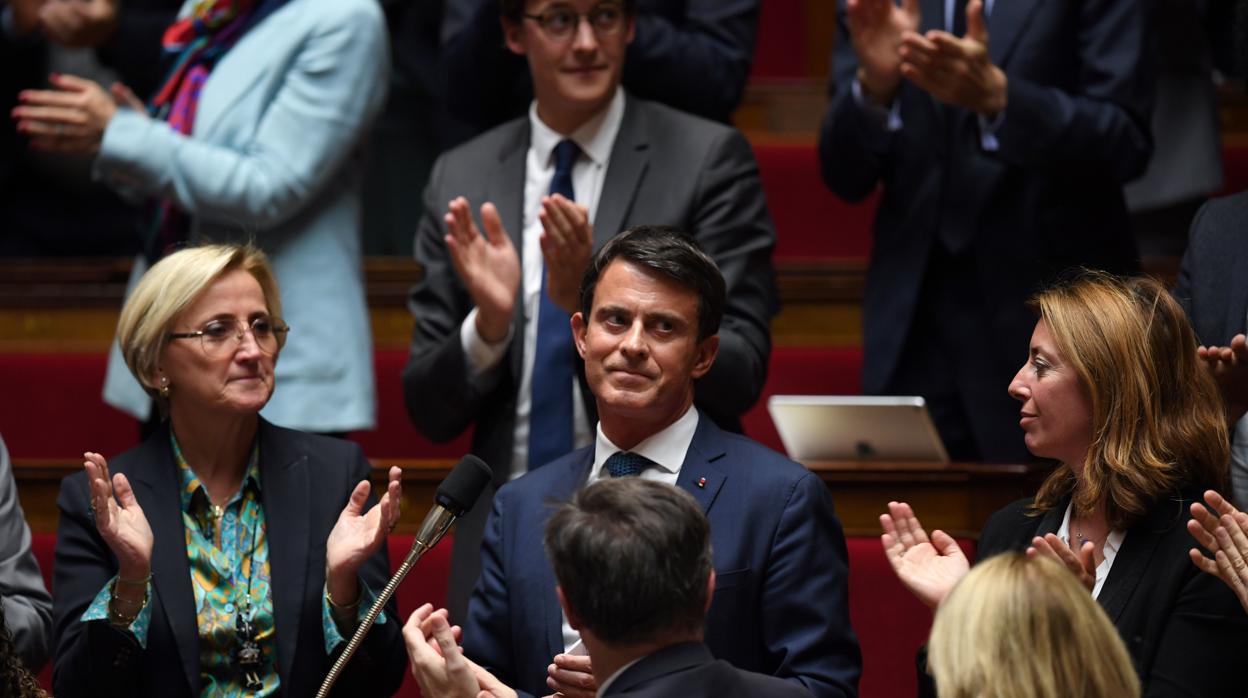 El ex primer ministro, Manuel Valls, ayer en la Asamblea francesa