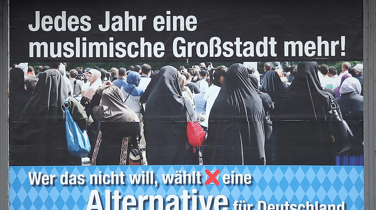 Cartel de Alternativa para Alemania en Baviera
