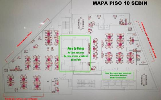 El plano del Sebin en Caracas desmiente que el concejal se haya lanzado por la ventana cuando fue al baño