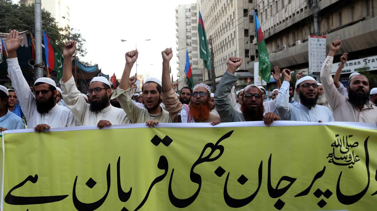 Islamistas protestan en Karachi tras la absolución de la cristiana Asia Bibi esta semana