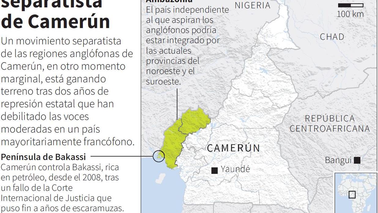 El Ejército de Camerún acusa a los separatistas de la Ambazonia del secuestro de 80 estudiantes