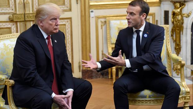 El choque Trump-Macron por el Ejército europeo enturbia los fastos de París