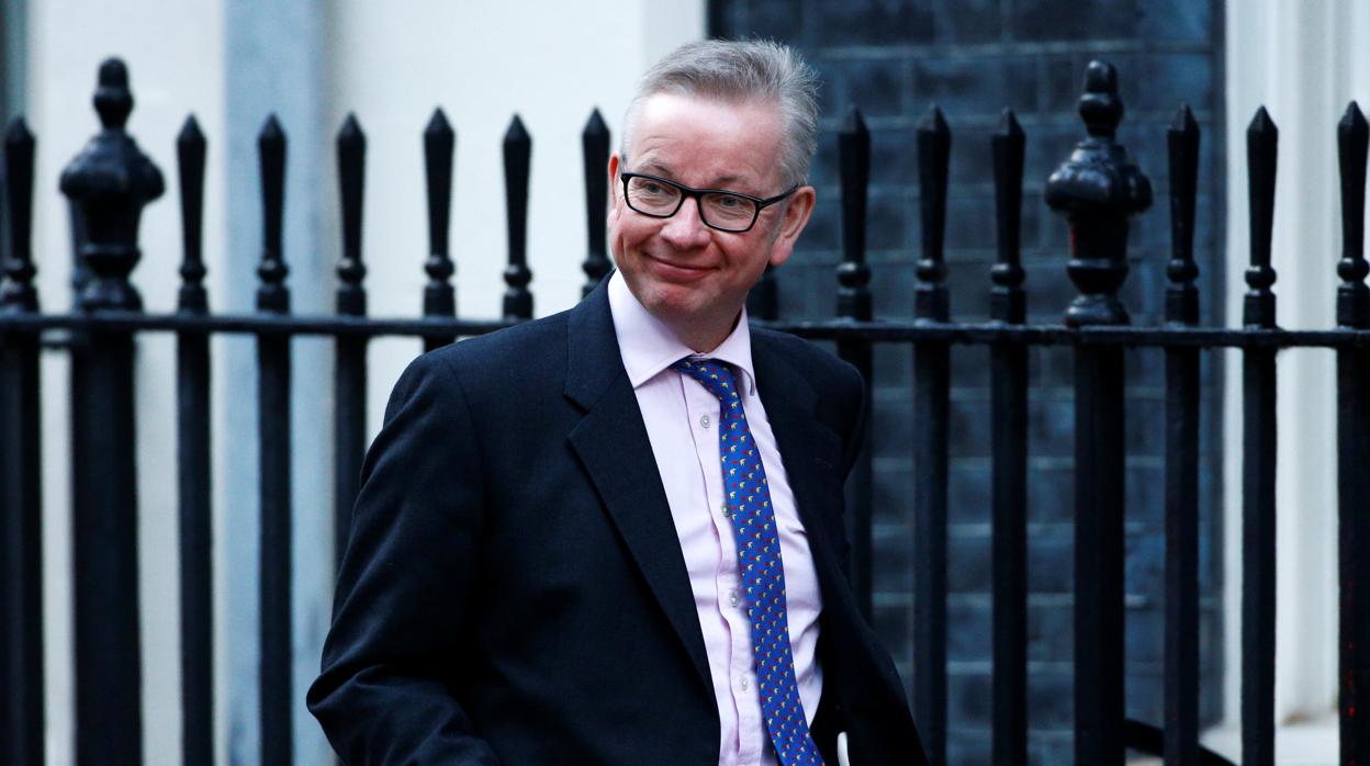 Una imagen de Michael Gove llegando a Downing Street esta semana