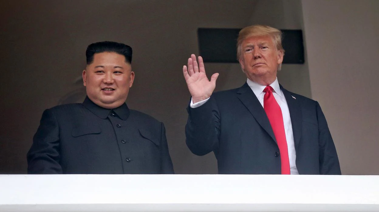 Kim Jong-un y el presidente Trump, el pasado mes de jumio durante su histórica cumbre en Singapur