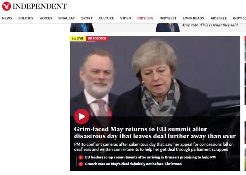 La prensa británica habla de fracaso y humillación de May tras sus súplicas a la UE para renegociar el Brexit