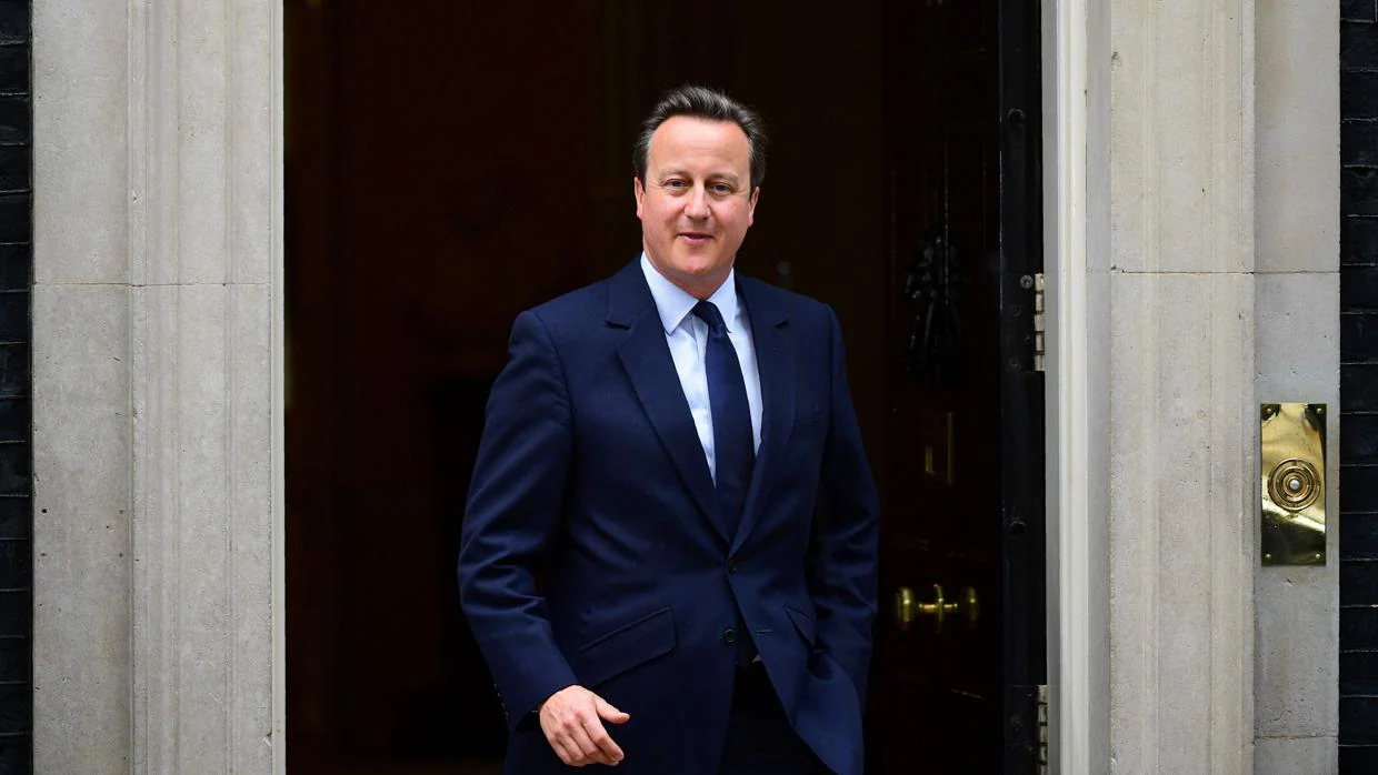 David Cameron, a la salida del 10 de Downing Street, en junio de 2016