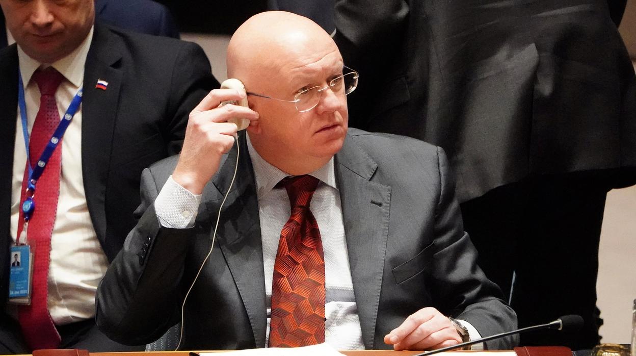 El embajador de Rusia ante la ONU, Vasili Nebenzia