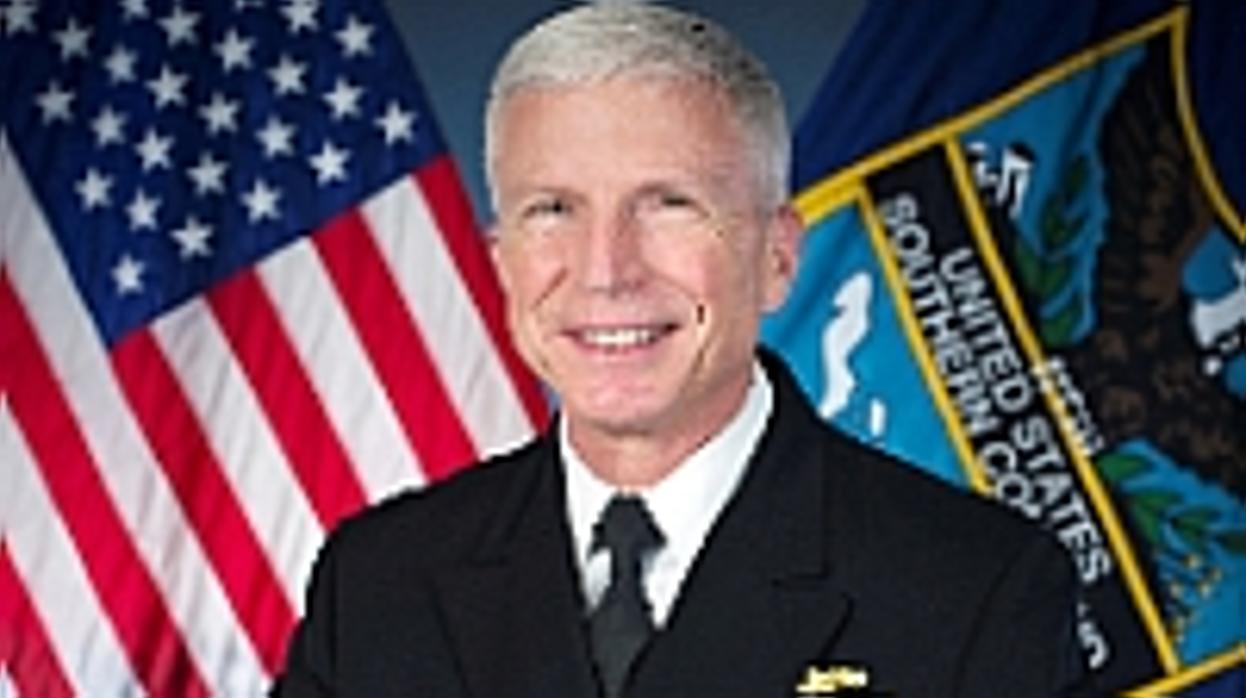 El jefe del Comando Sur, almirante Craig Faller, llegó el jueves a Cúcuta