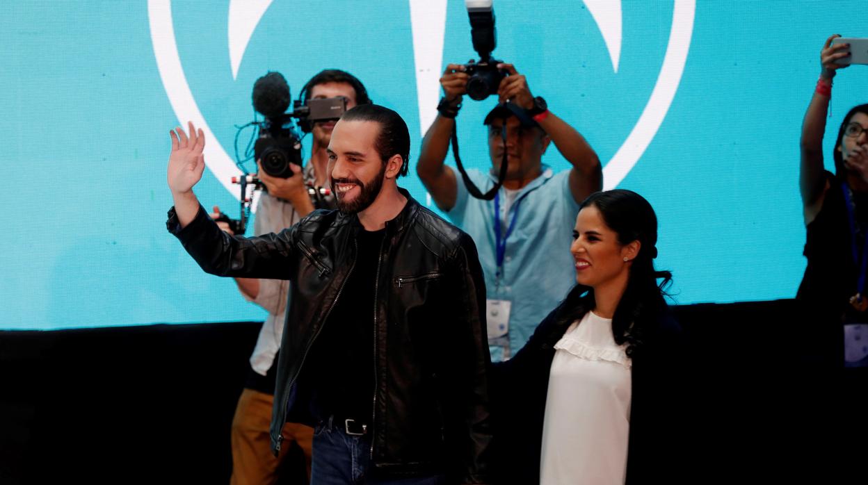 Nayib Bukele, tras conocerse su victoria