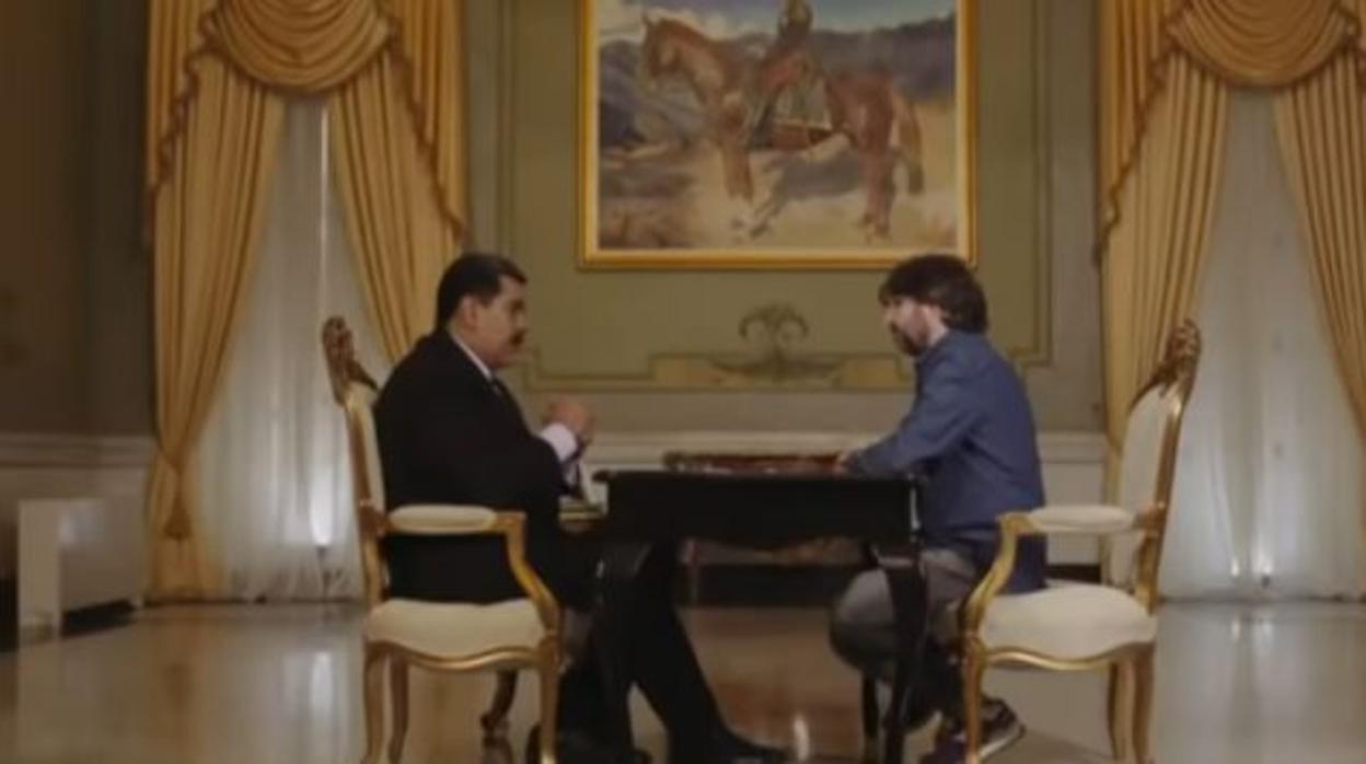 Nicolás Maduro y Jordi Évole, durante una entrevista en Venezuela