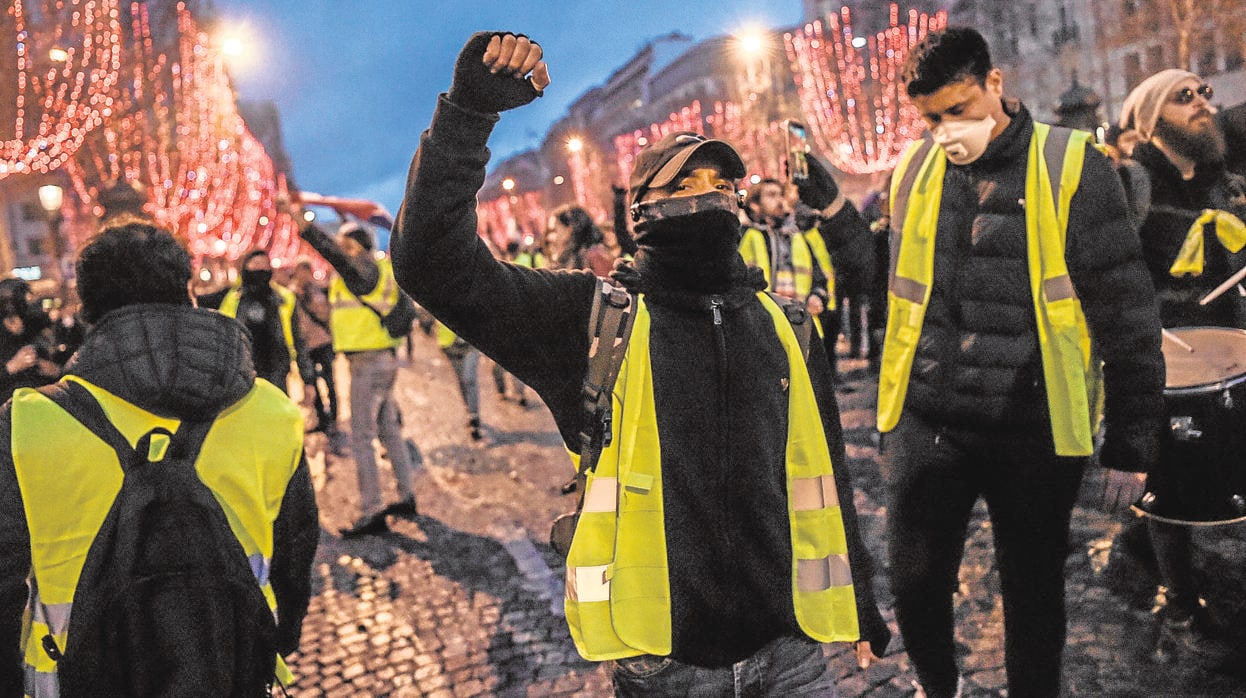 Protesta de los chalecos amarillos en París el pasado diciembre