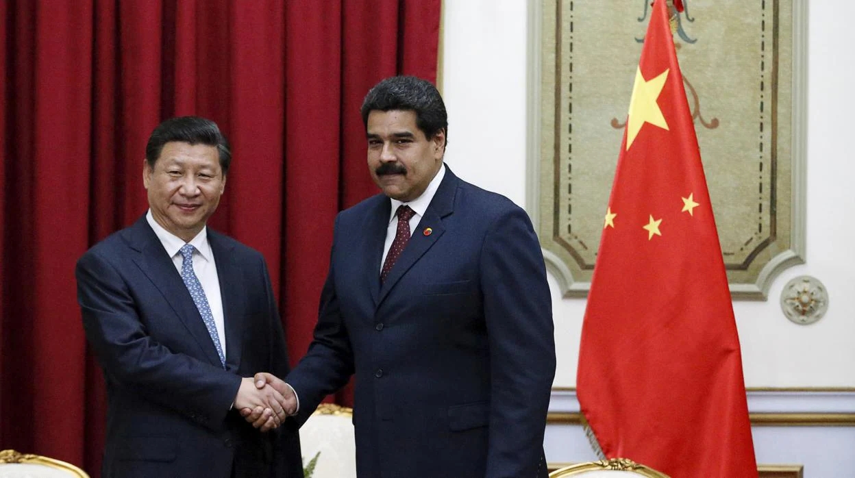 El presidente chino, Xi Jinping, con Nicolás Maduro durante una visita a Caracas en 2014