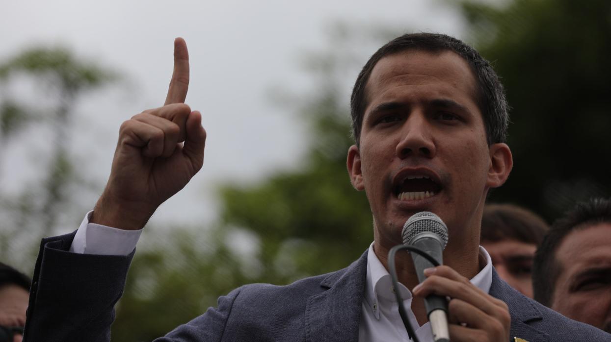 El presidente encargado de Venezuela, Juan Guaidó