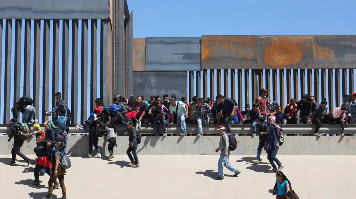 Inmigrantes centroamericanos en Ciudad Juárez, en la frontera con EE.UU.