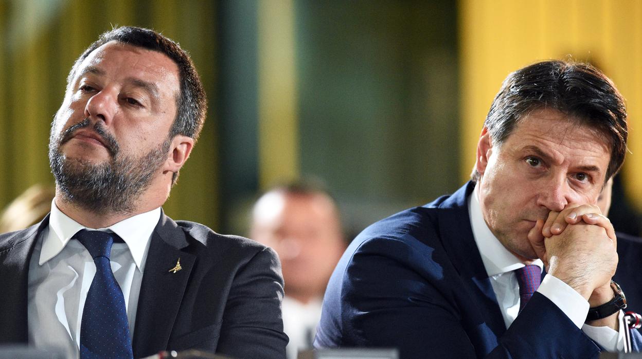 Matteo Salvini y Giuseppe Conte, el pasado 23 de mayo