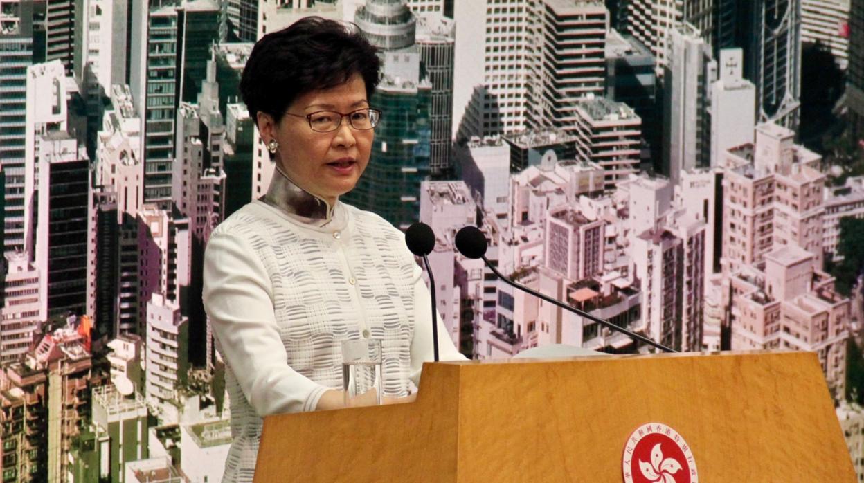 La jefa ejecutiva de Hong Kong, Carrie Lam