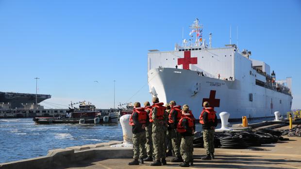 A bordo del hospital flotante que socorrerá a los venezolanos