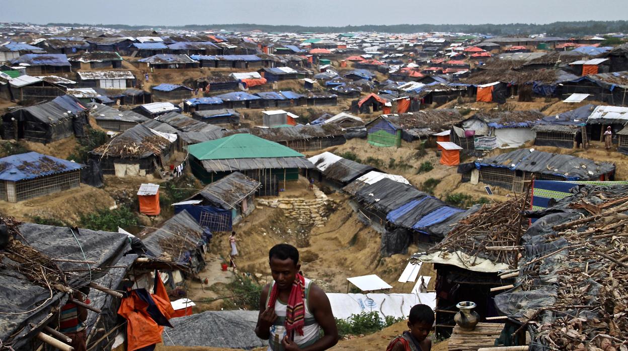 El campamento de refugiados rohingyas en Kutupalong, Bangladés