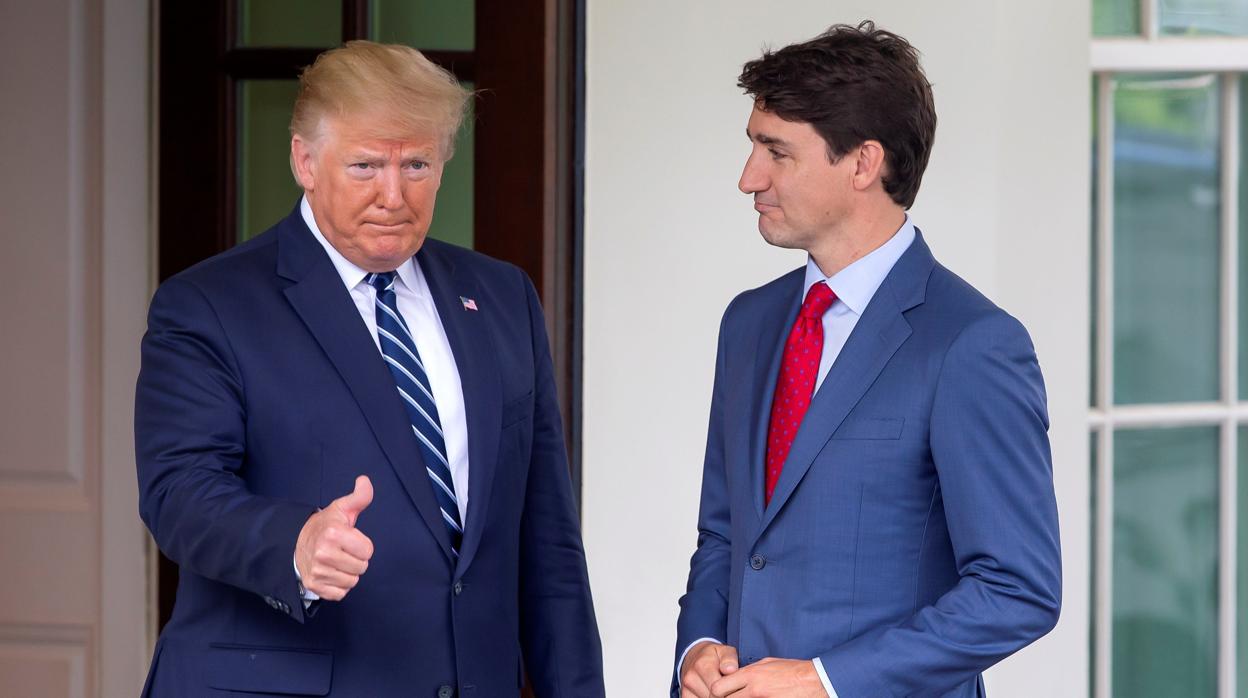 Donald Trump recibe al primer ministro canadiense, Justin Trudeau este jueves en la Casa Blanca