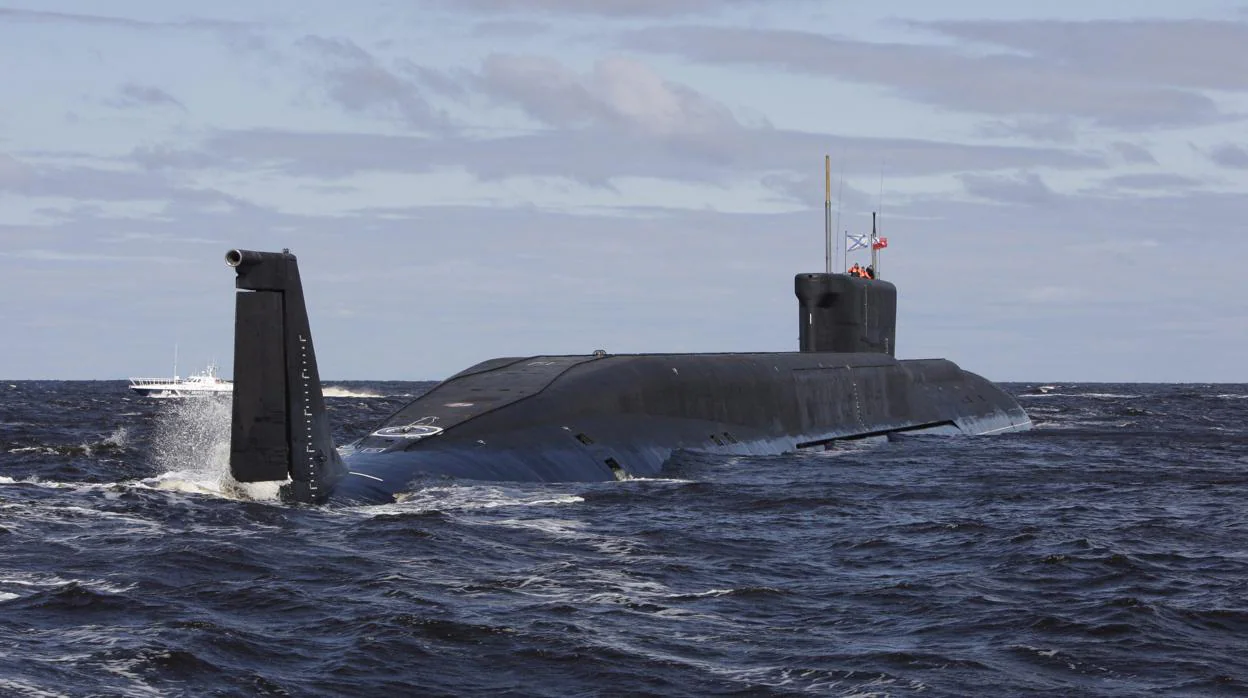 Imagen de archivo de un submarino ruso