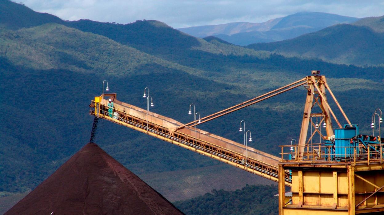 Una de la minas de la compañía minera brasileña Vale en Minas Gerais