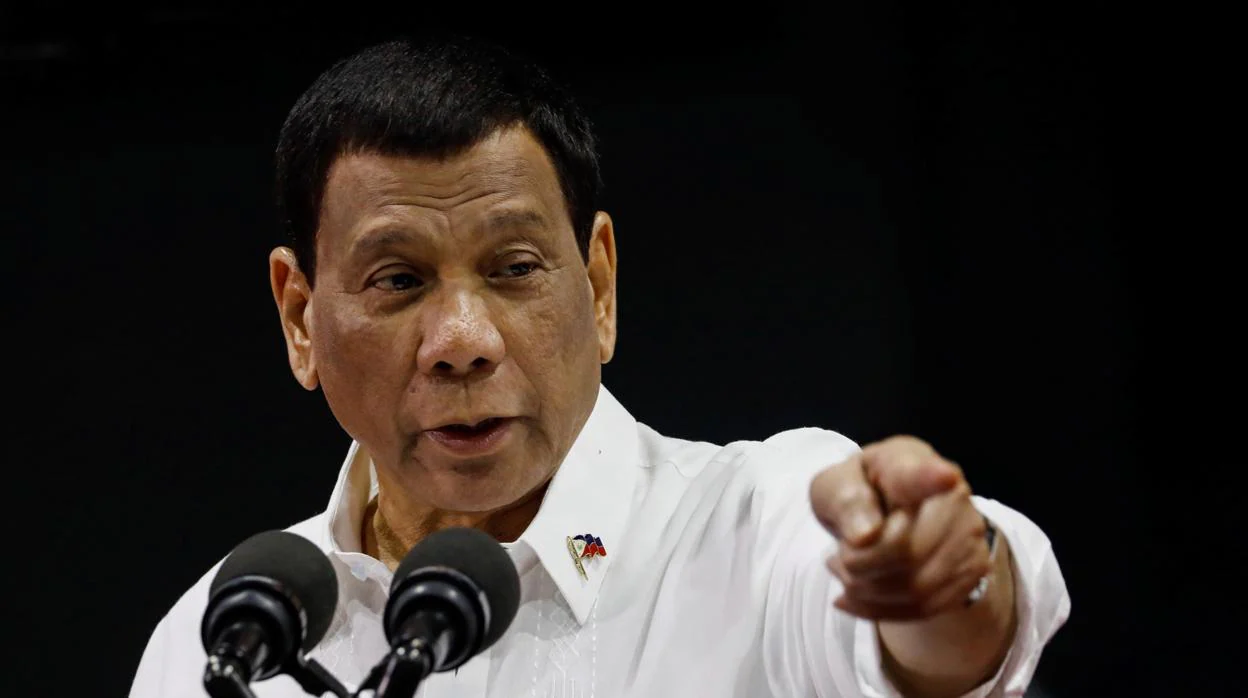 El presidente filipino, Duterte, en un evento en Manila