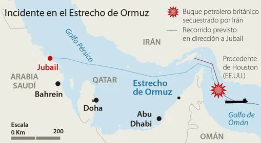 Irán captura un petrolero británico y detiene brevemente a otro en Ormuz