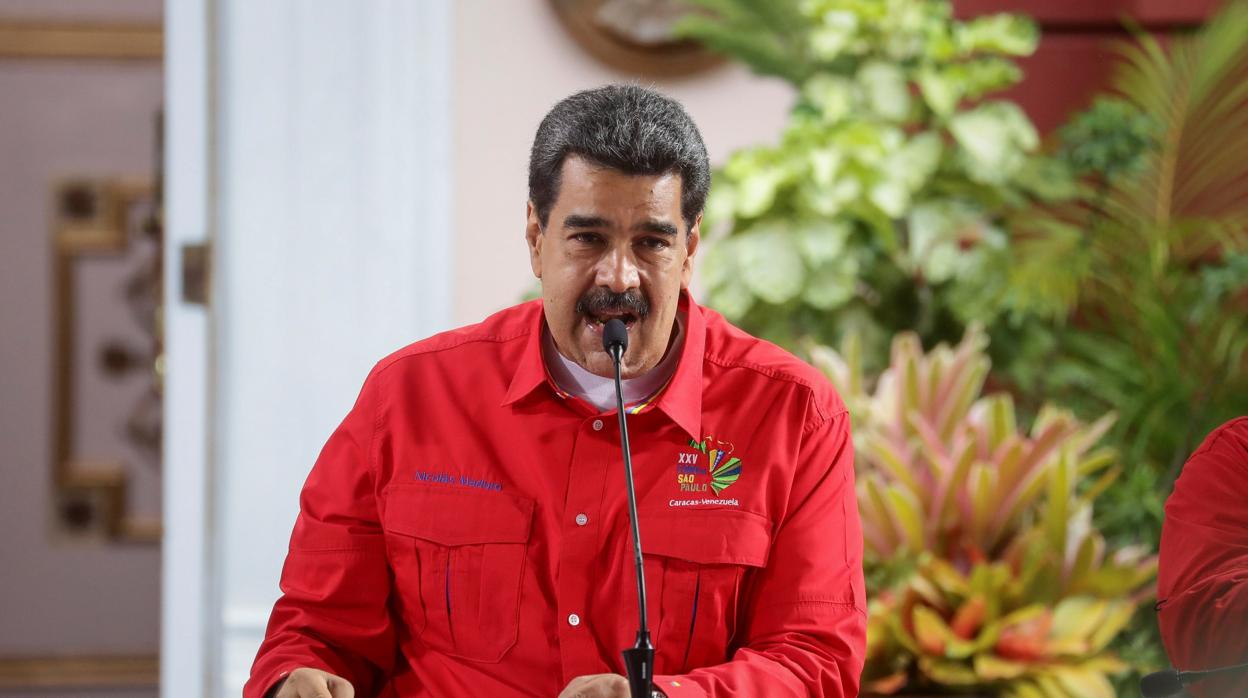 Nicolás Maduro en el Foro de Sao Paulo en Caracas