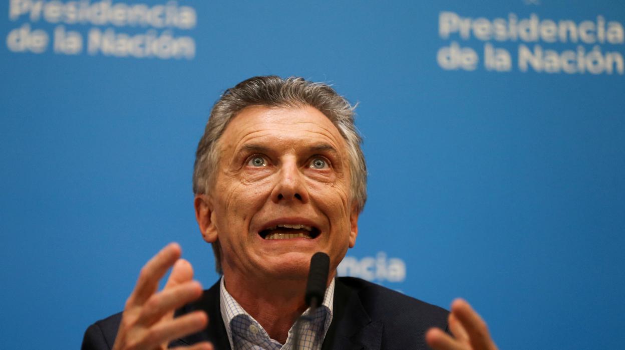 El presidente argentino, Mauricio Macri, tras la derrota en las eleccinoes de PASO