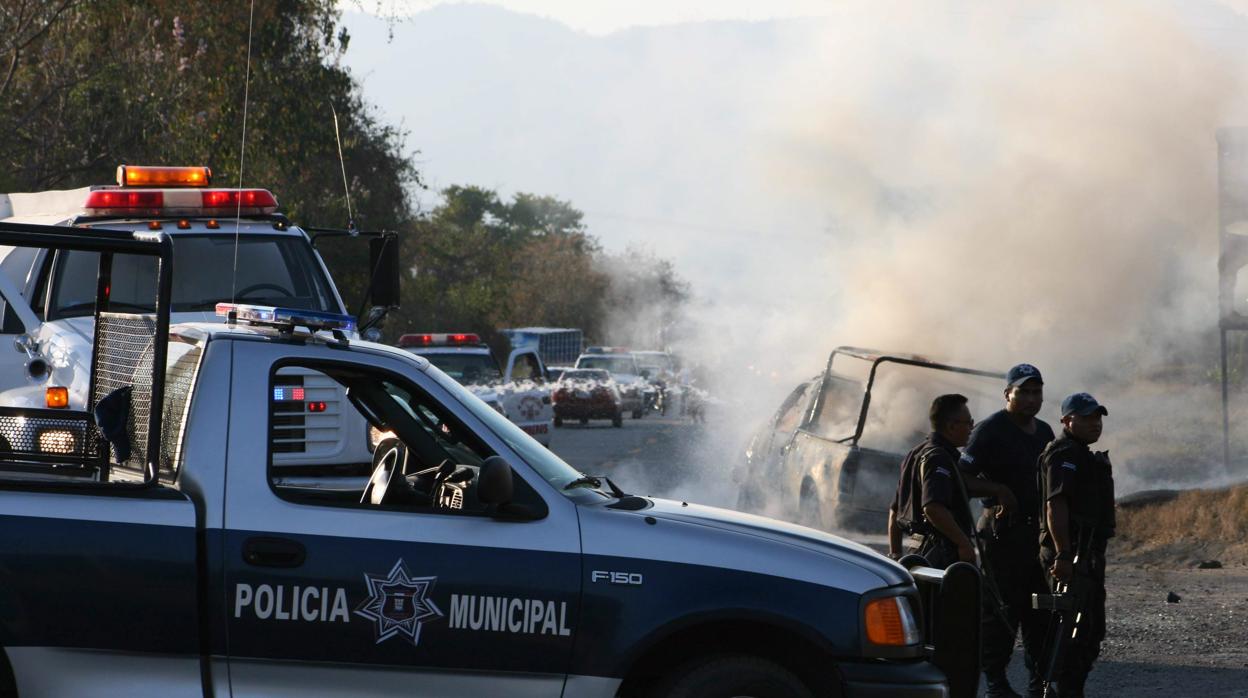 Una de las detenidas en la operación policial mexicana