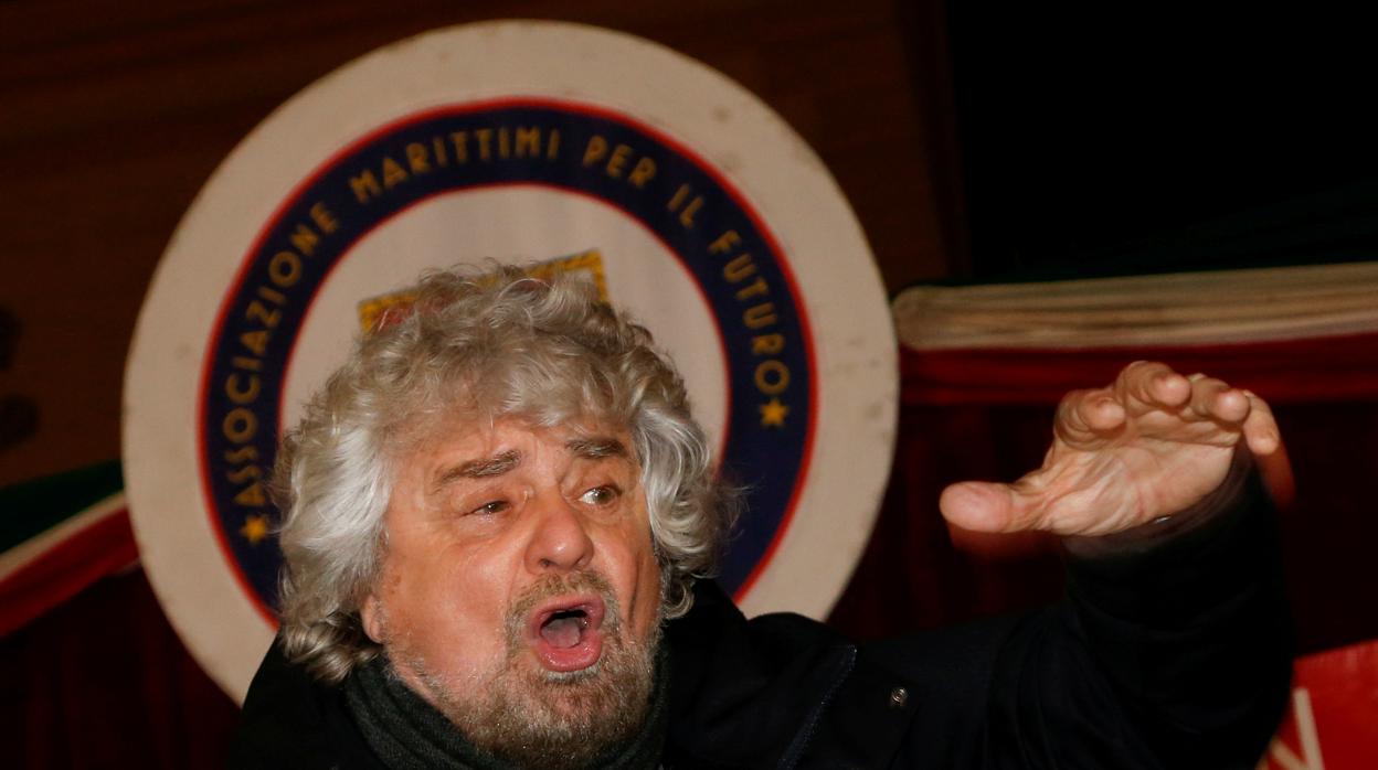 El cómico y fundado del Movimiento Cinco Estrellas, Beppe Grillo