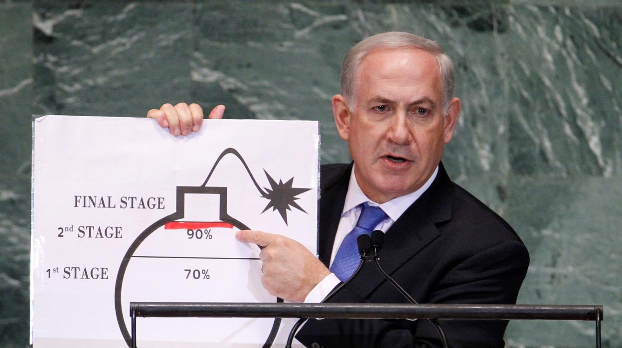 Benjamin Netanyahu, primer ministro en funciones de Israel