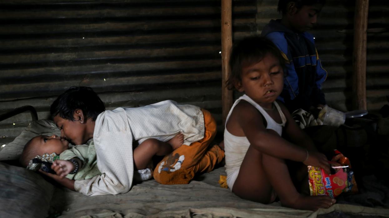 Niños en la localidad india de Aurangabad