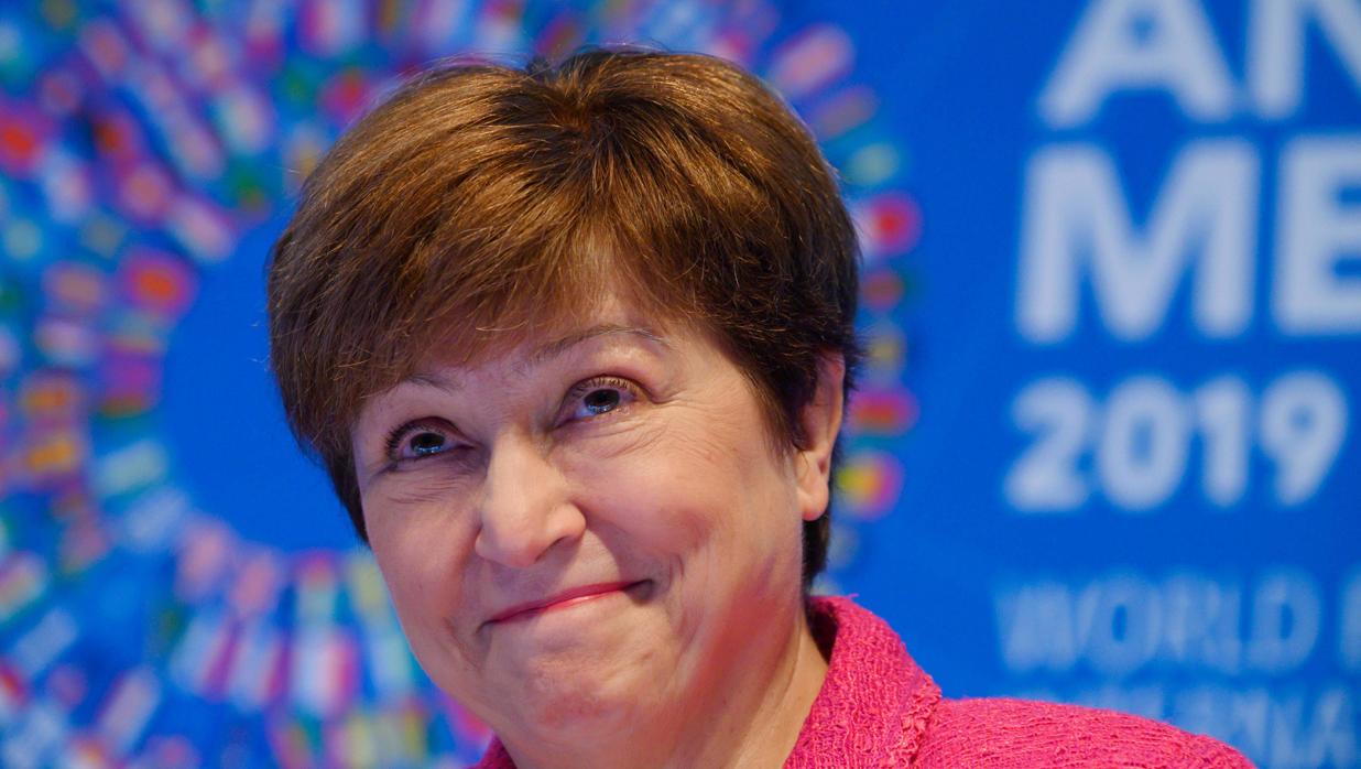 La directora gerente del FMI, Kristalina Georgieva, este jueves en Washington