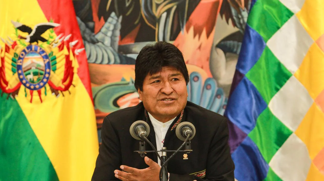 El presidente Evo Morales se dirige al país en un discurso en televisión este miércoles