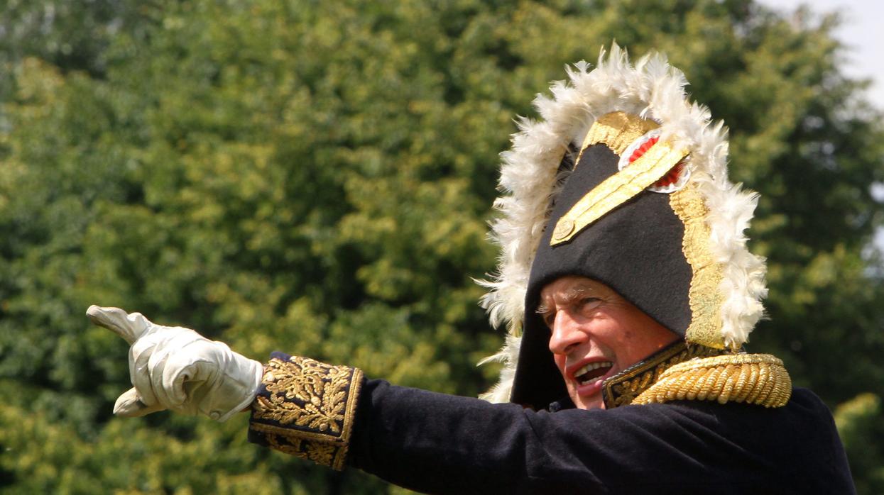 Oleg Sokolov, vestido de Napoléon en 2012