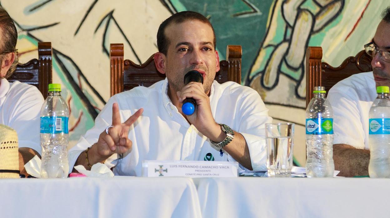 El presidente del Comité Cívico, Luis Fernando Camacho