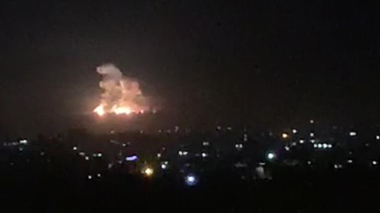 Bombardeos de Israel en los alrededores de Damasco