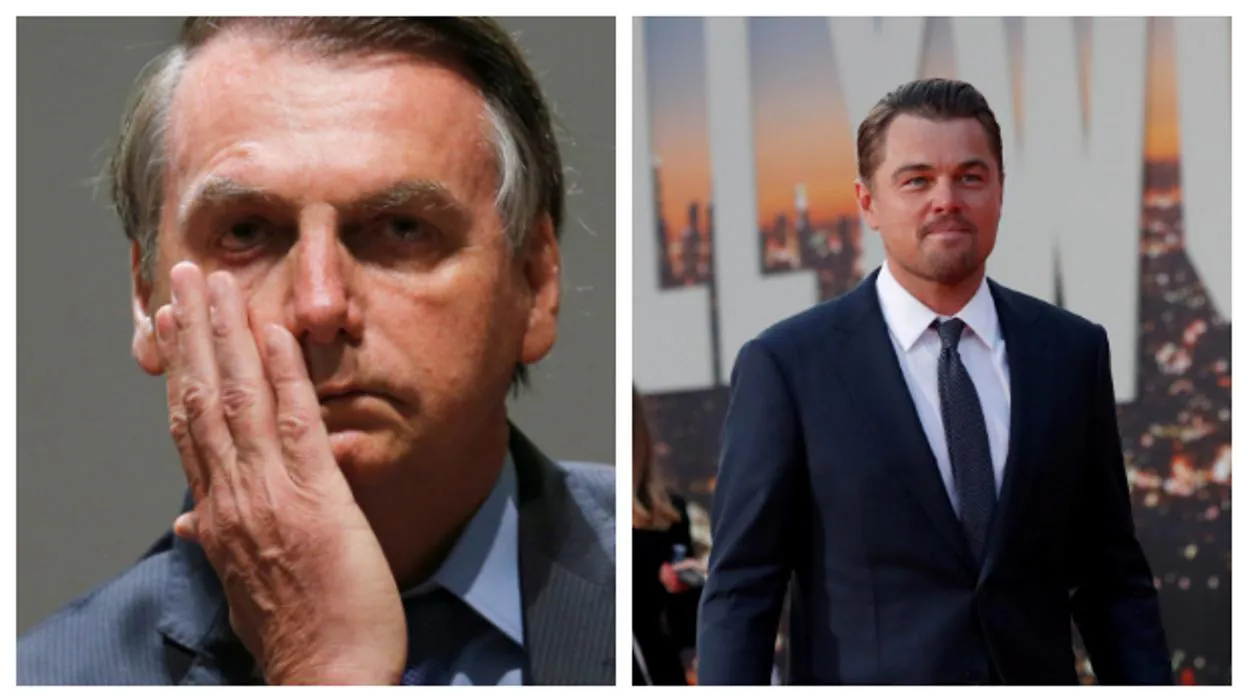 Bolsonaro acusa a DiCaprio de dar dinero para provocar incendios en el Amazonas