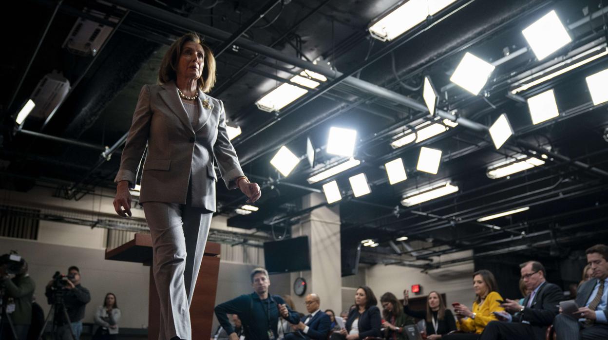 La presidenta de la Cámara de Representantes, Nancy Pelosi