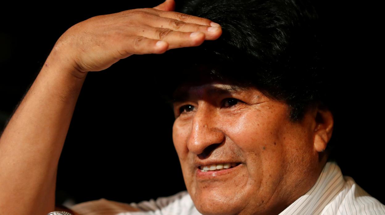 Evo Morales, durante una rueda de prensa esta semana en Buenos Aires