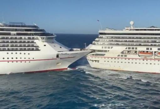 Un herido leve por la colisión de dos cruceros en México