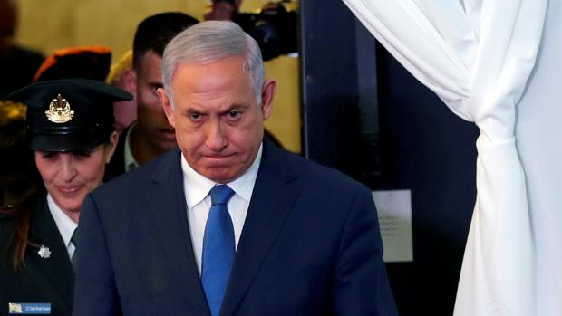 Netanyahu, evacuado de un mitin electoral por un proyectil de Gaza