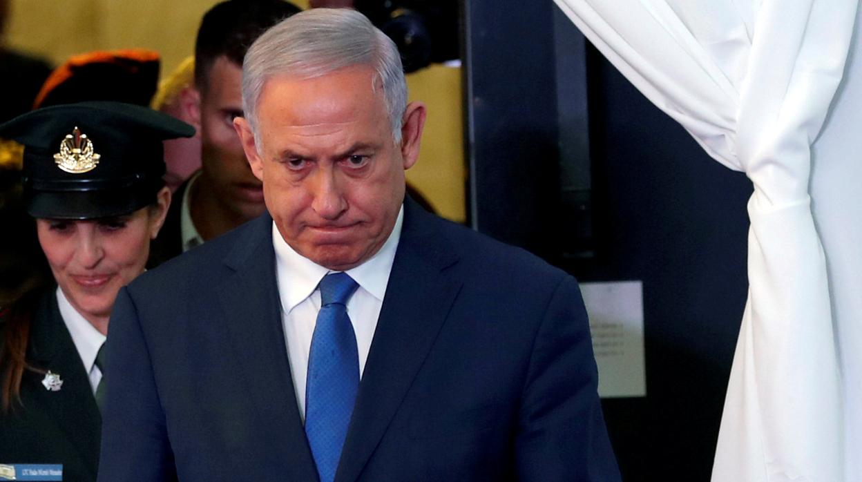 Netanyahu, evacuado de un mitin electoral por un proyectil de Gaza