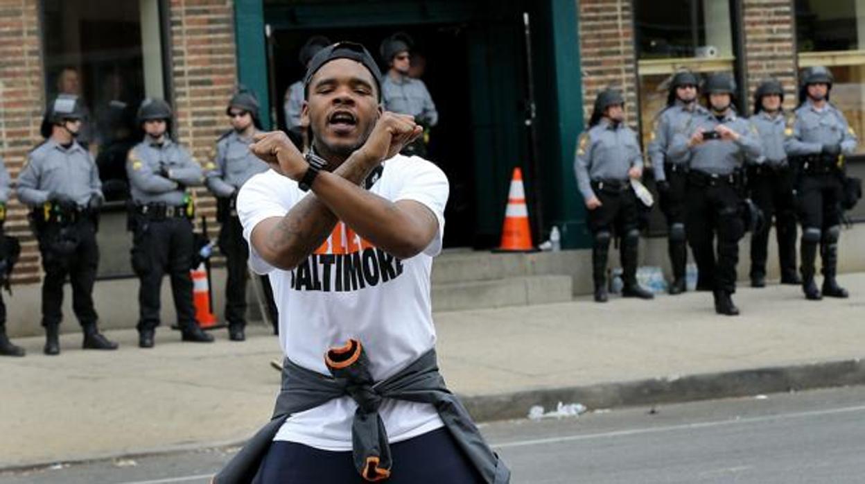 Protestas en Baltimore por la muerte de un ciudadano negro a manos de la Policía -