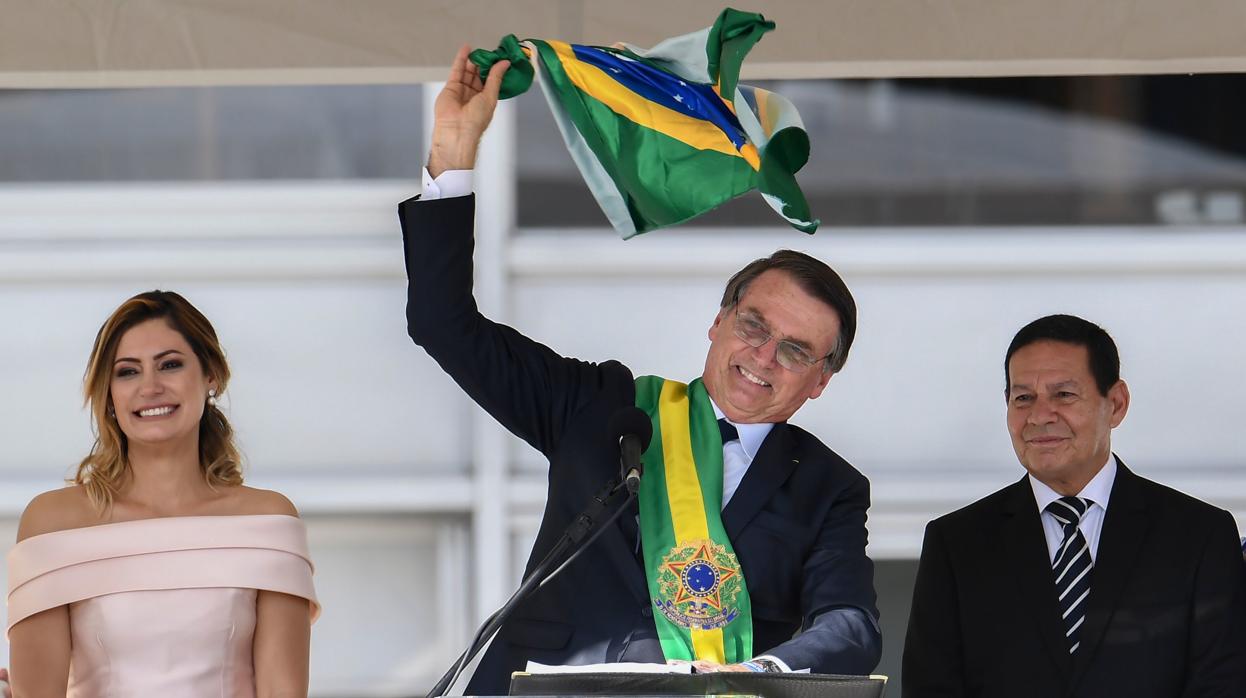 Jair Bolsonaro, en su toma de posesión el 1 de enero de 2019