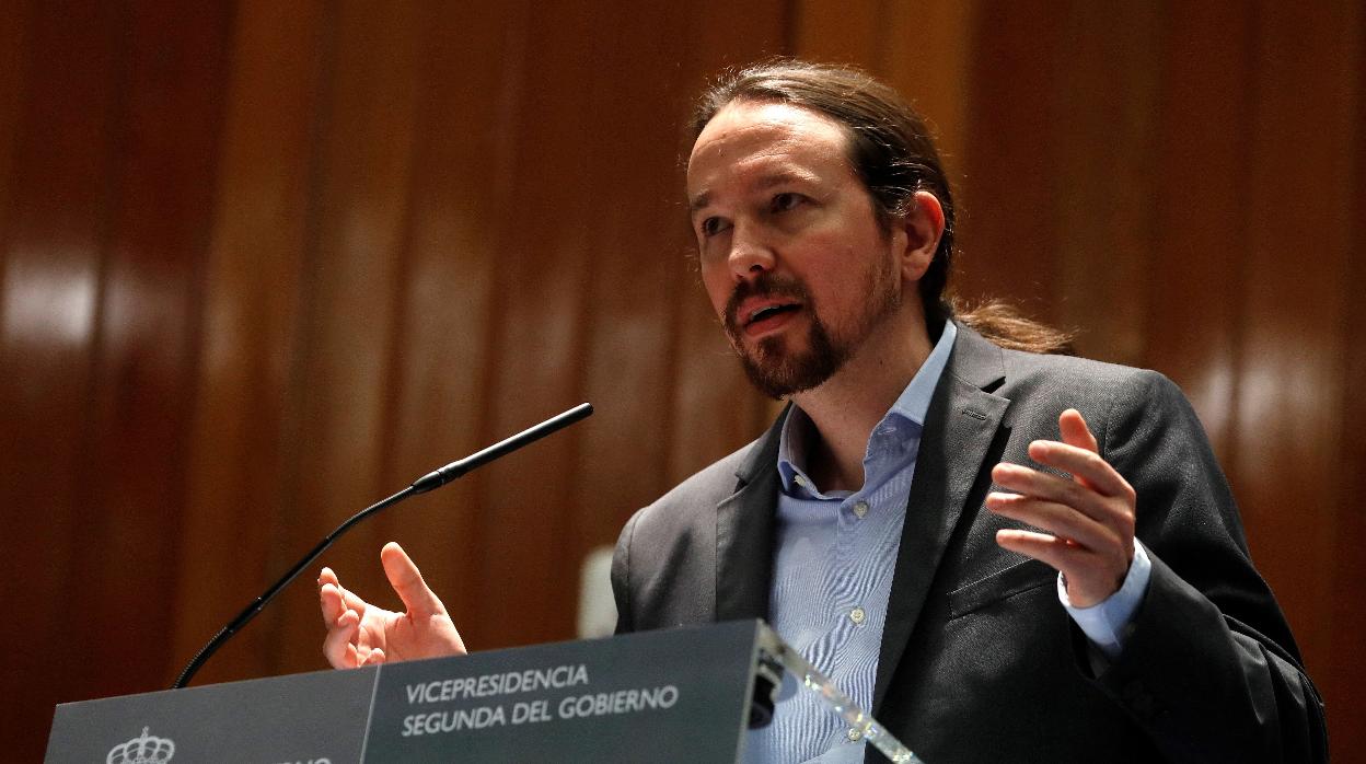 El vicepresidente segundo y ministro de Derechos Sociales y Agenda 2030, Pablo Iglesias